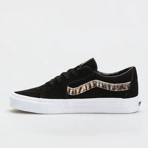 Vans Sk8 Low Black Suede Tiger Print Mens Size 8.5 Skate Shoes